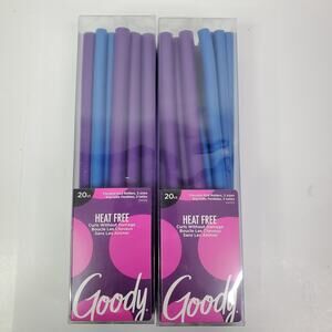 Goody Heat Free 40 Ct Flexible Rod Rollers 2 Sizes Curls Without Damage 4332